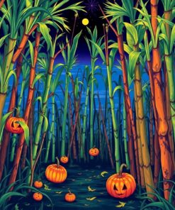 Spectral Sugarcane Harvest Paint By Numbers