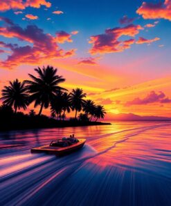 Tropical Dusk Paint Numbers