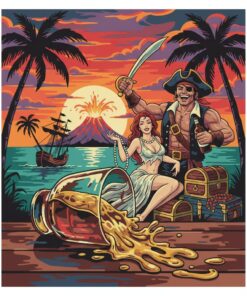 Spilled Rum Pulp Cover Paint By Numbers