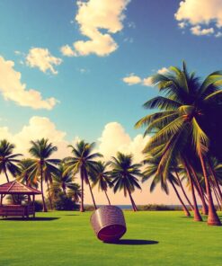 Tropical Palms Paint Numbers