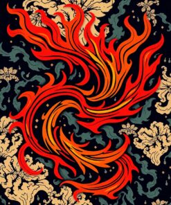 Tribal Flames Paint Numbers