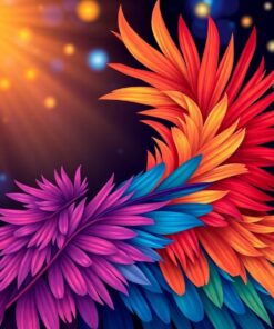 Exotic Feathers Paint Numbers