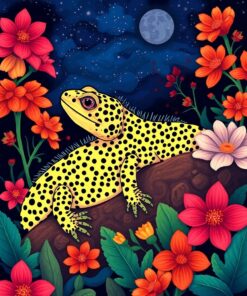 Night Flora Paint Numbers