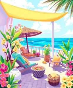 Cabana Retreat Paint Numbers