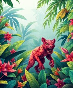 Tropical Foliage Paint Numbers