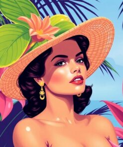 Tropical Fronds Paint Numbers