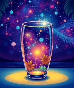 Tropical Glass Paint Numbers