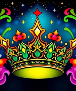 Starlit Havana Deco Crown Paint By Numbers