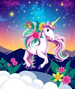 Tropical Unicorn Paint Numbers