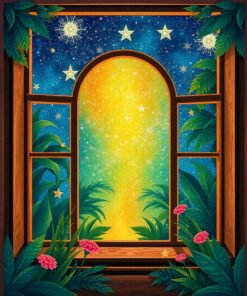 Jungle Window Paint Numbers