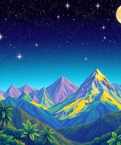 Tropical Peaks Paint Numbers