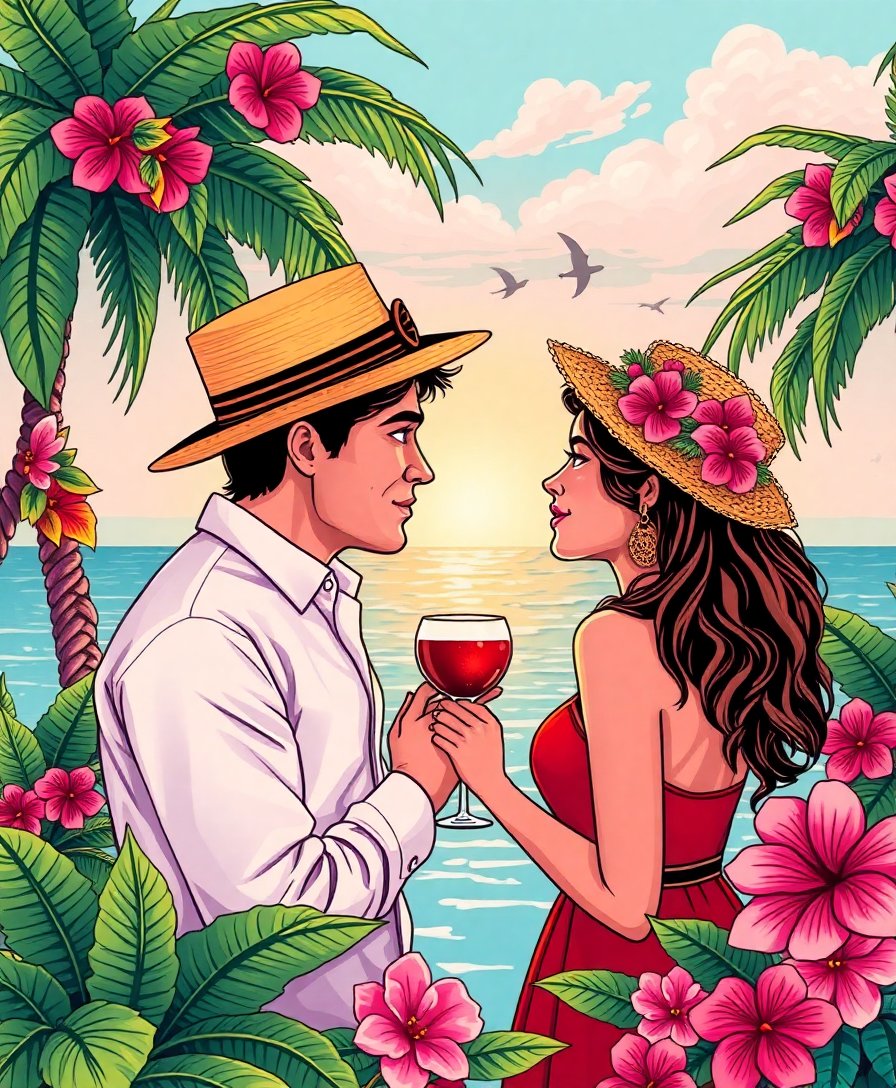 Tropical Romance Paint Numbers Tropical Romance Paint Numbers