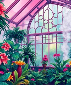 Tropical Glasshouse Paint Numbers