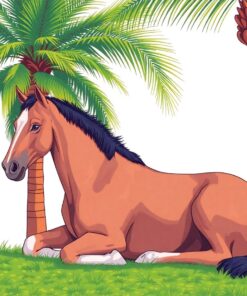 Under Palms Paint Numbers