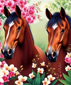 Vintage Orchids Paint Numbers