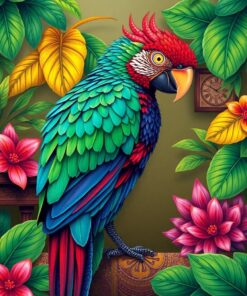 Tropical Plumage Paint Numbers
