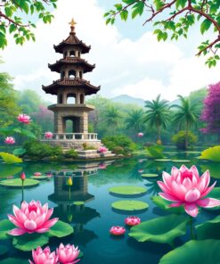 Tropical Pond Paint Numbers