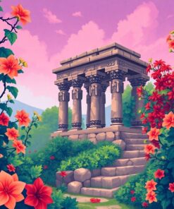 Stone Sentinel Among Vines Paint By Numbers