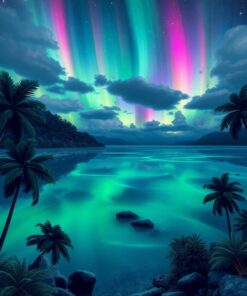 Aurora Skies Paint Numbers