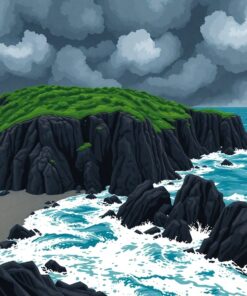 Black Shore Paint Numbers