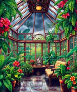Tropical Conservatory Paint Numbers