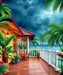 Villa Porch Paint Numbers