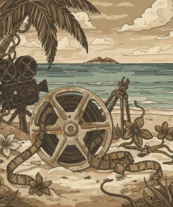 Stranded Tropical Film Reel Paint By Numbers