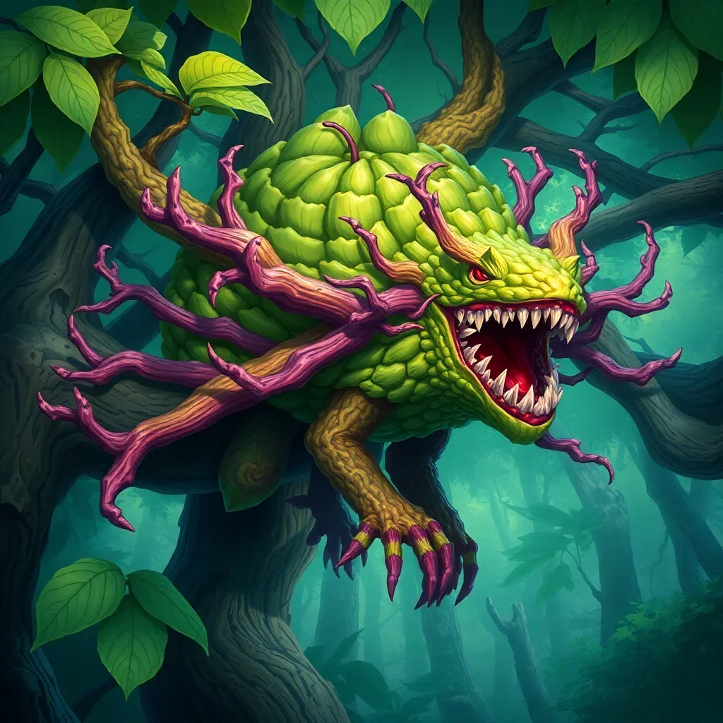 completed artwork display Strangler Fig Canopy Beast paint by numbers