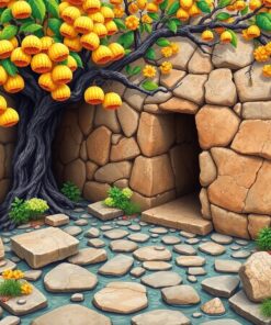 Strangler Figs Reclaiming Stone Paint By Numbers