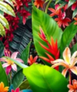 Stray Beneath Tropic Blooms paint by numbers