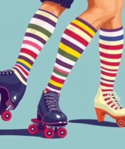 Striped Socks Disco Skates Paint By Numbers