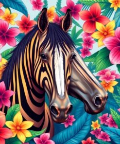 Tropical Blooms Paint Numbers