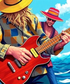 Strumming Realistic Surf Tunes Paint By Numbers