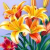 Realistic Lilies Paint Numbers