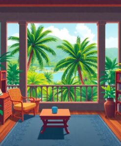 Tropical View Paint Numbers