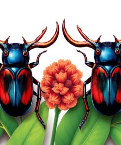 Stag Beetles Paint Numbers
