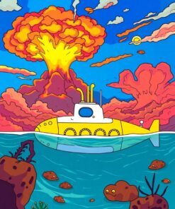 Erupting Skies Paint Numbers