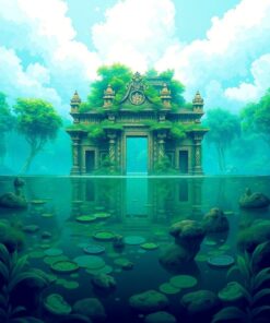 Lagoon Temple Paint Numbers