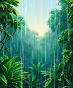 Rainforest Downpour Paint Numbers