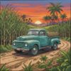 Sugarcane Trail Vintage Pickup Paint By Numbers