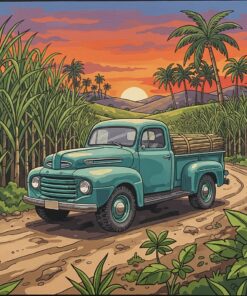 Sugarcane Trail Vintage Pickup Paint By Numbers