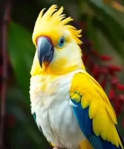 Sulphur Crested Parrot paint by numbers