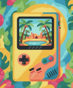 Summer Handheld Oasis Paint By Numbers