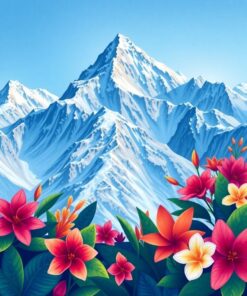 Tropical Bloom Paint Numbers