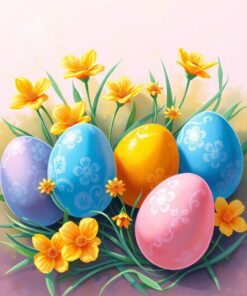 Spring Eggs Paint Numbers