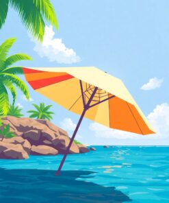 Tropical Parasol Paint Numbers