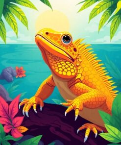 Tropical Reptile Paint Numbers