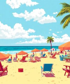 Beach LPs Paint Numbers