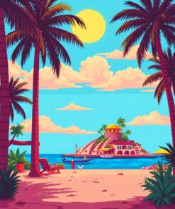 Cinematic Island Paint Numbers