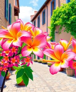 Frangipani Blooms Paint Numbers